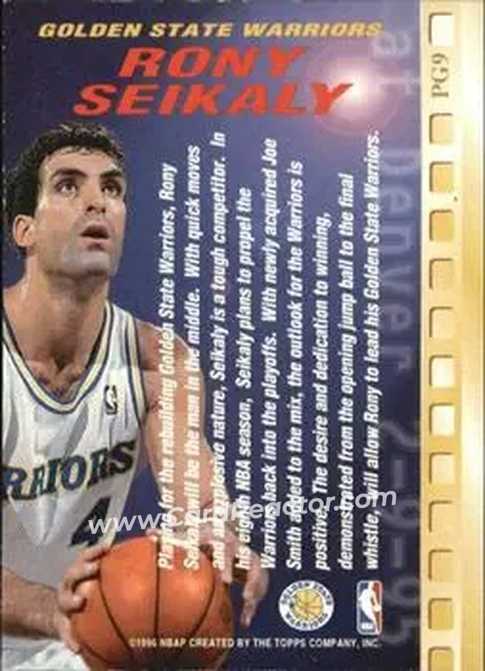 Back of Rony Seikaly