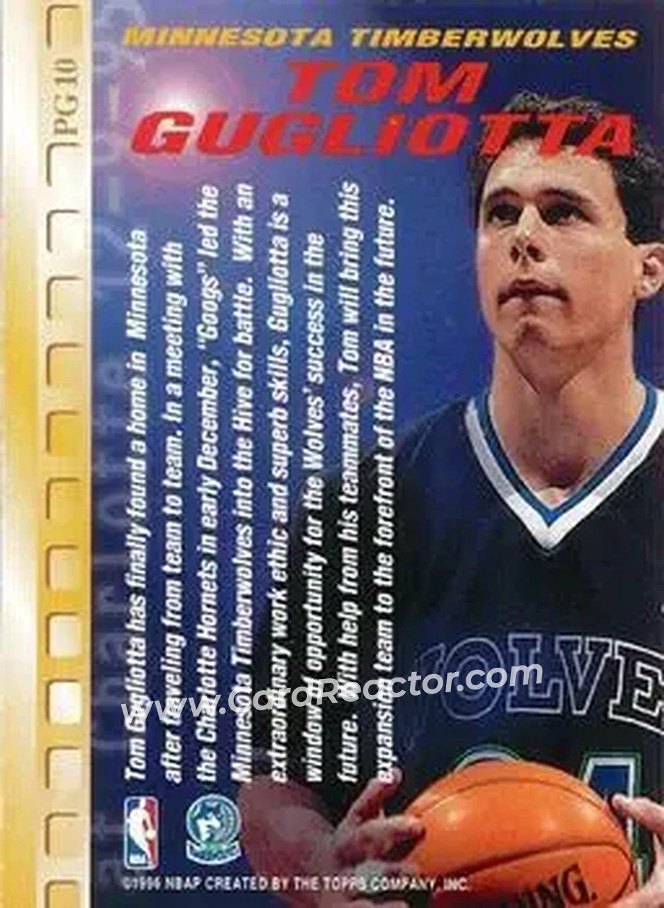 Back of Tom Gugliotta