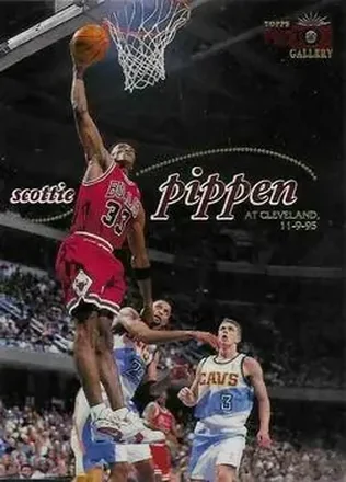 1995-96 Topps Gallery #PG11 Photo Gallery Scottie Pippen