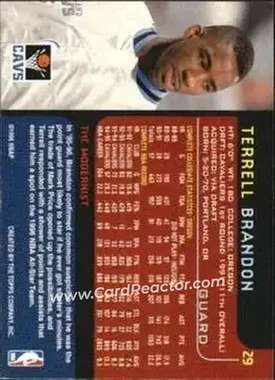 Back of Terrell Brandon