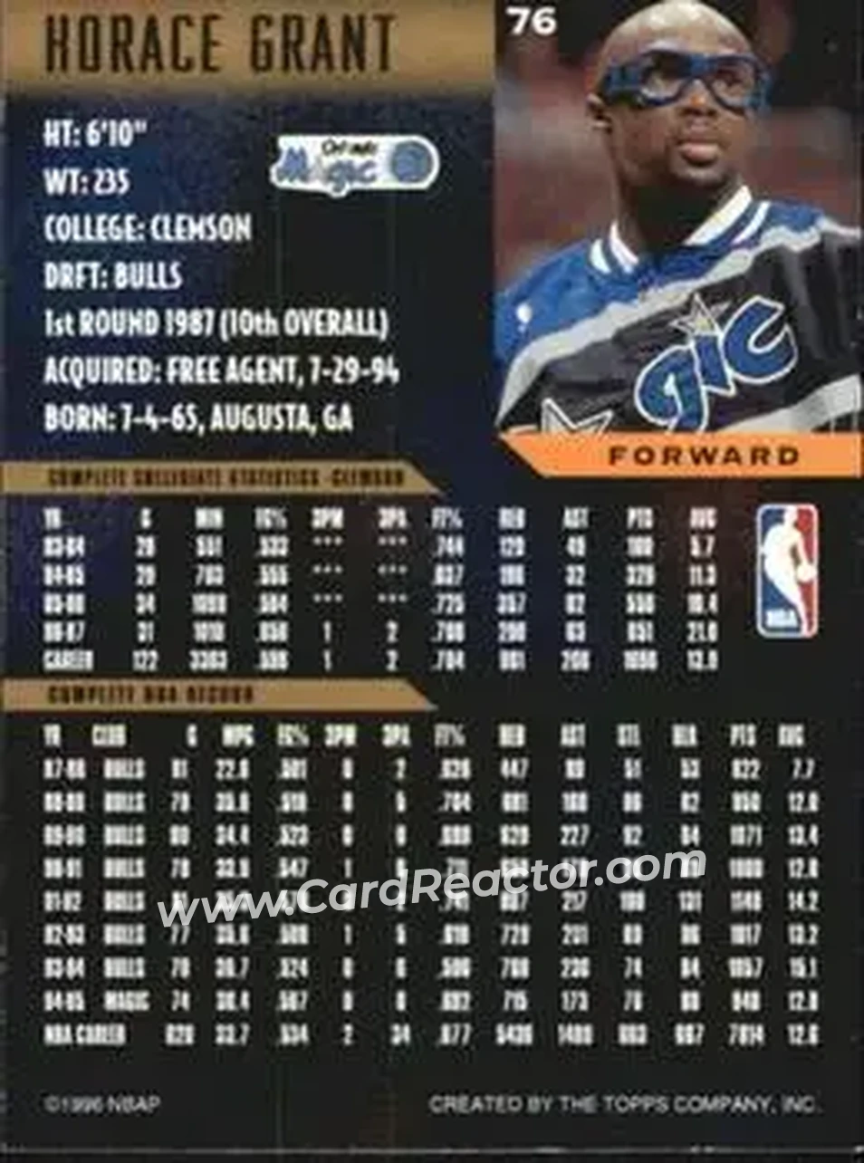 Back of Horace Grant