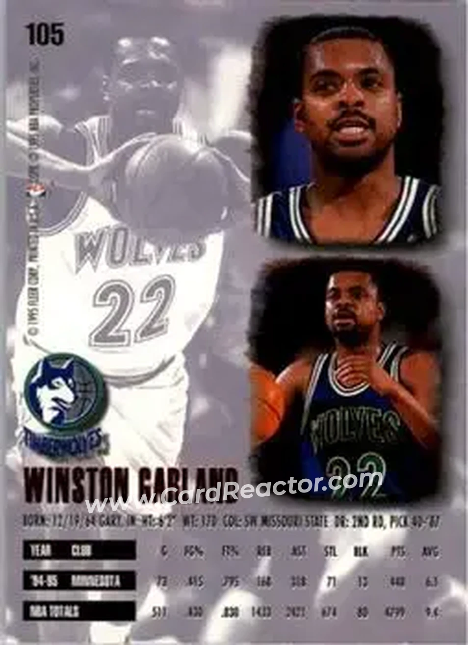 Back of Winston Garland