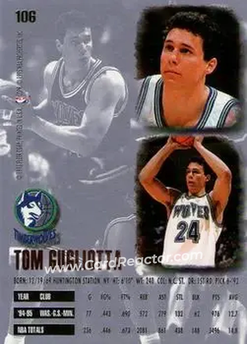 Back of Tom Gugliotta