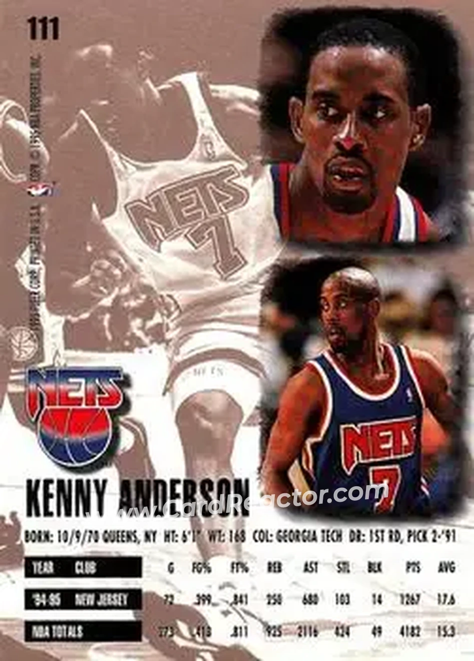 Back of Kenny Anderson