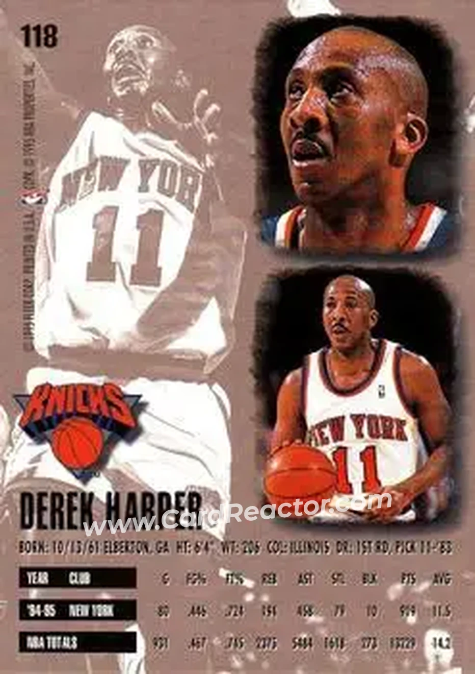 Back of Derek Harper