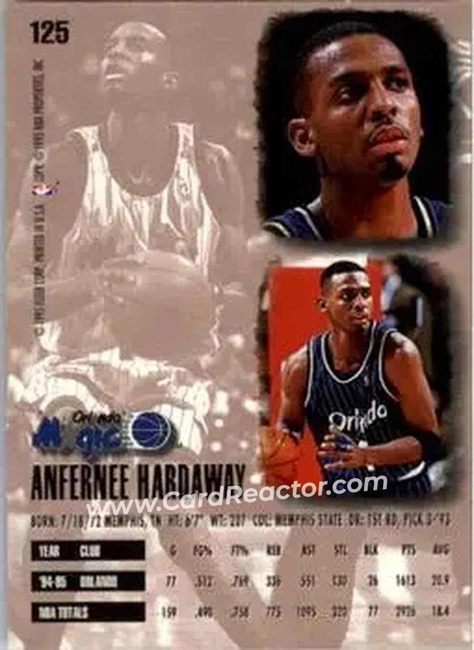 Back of Anfernee Hardaway