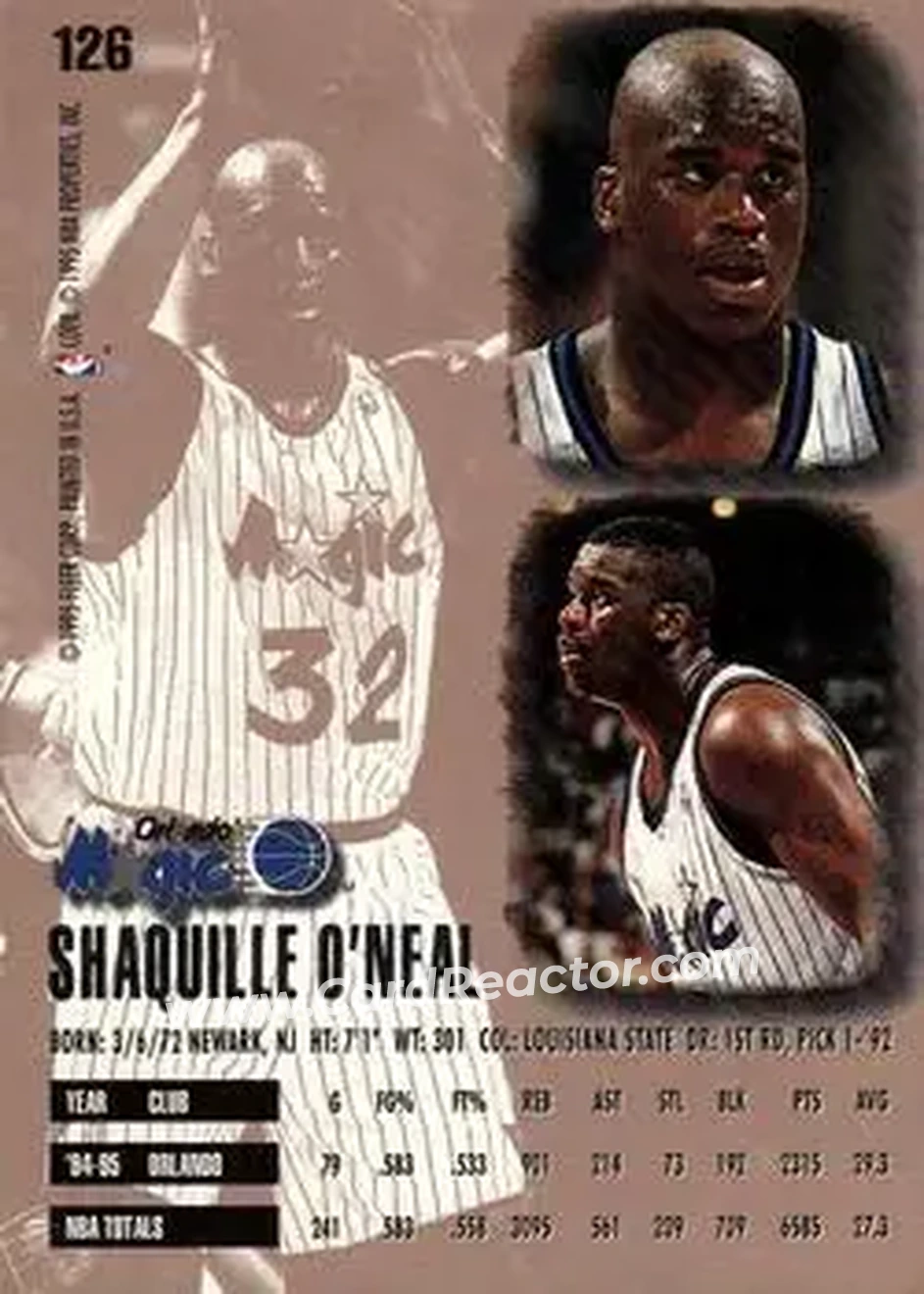 Back of Shaquille O'Neal