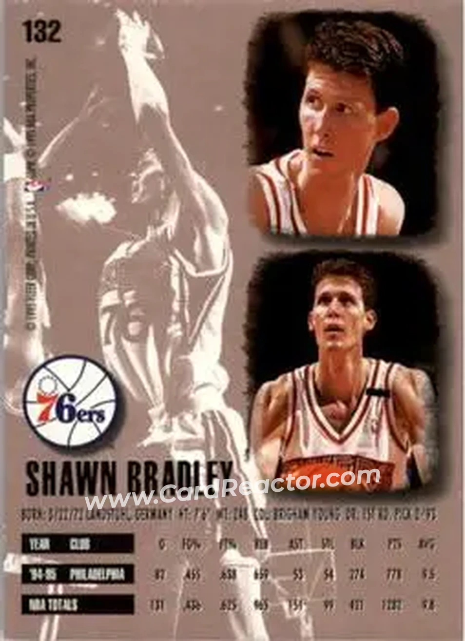 Back of Shawn Bradley