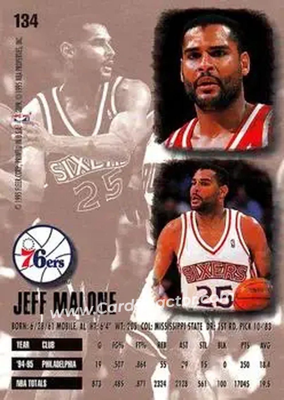 Back of Jeff Malone