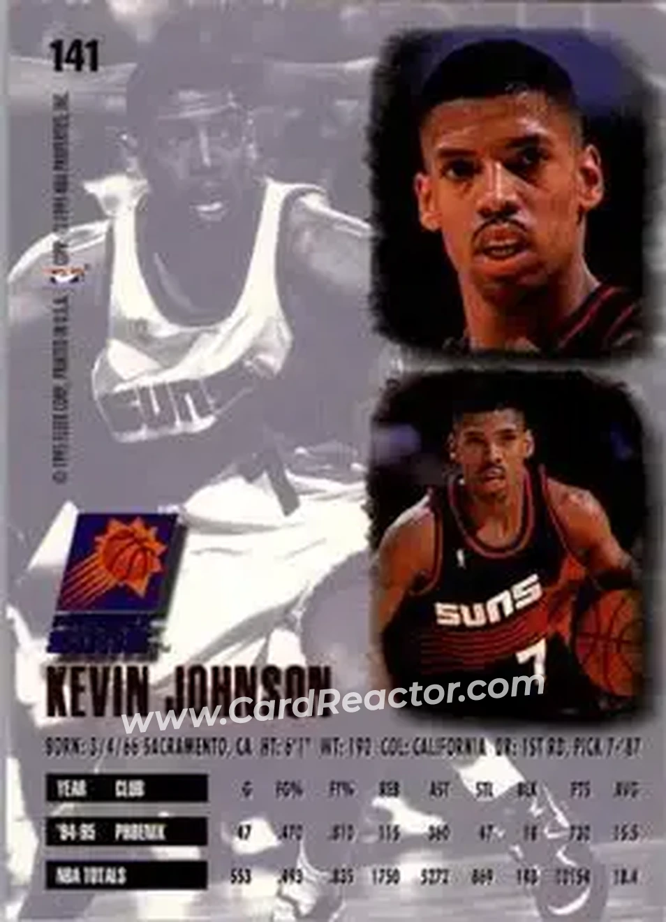 Back of Kevin Johnson