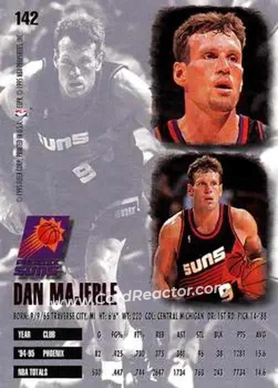 Back of Dan Majerle