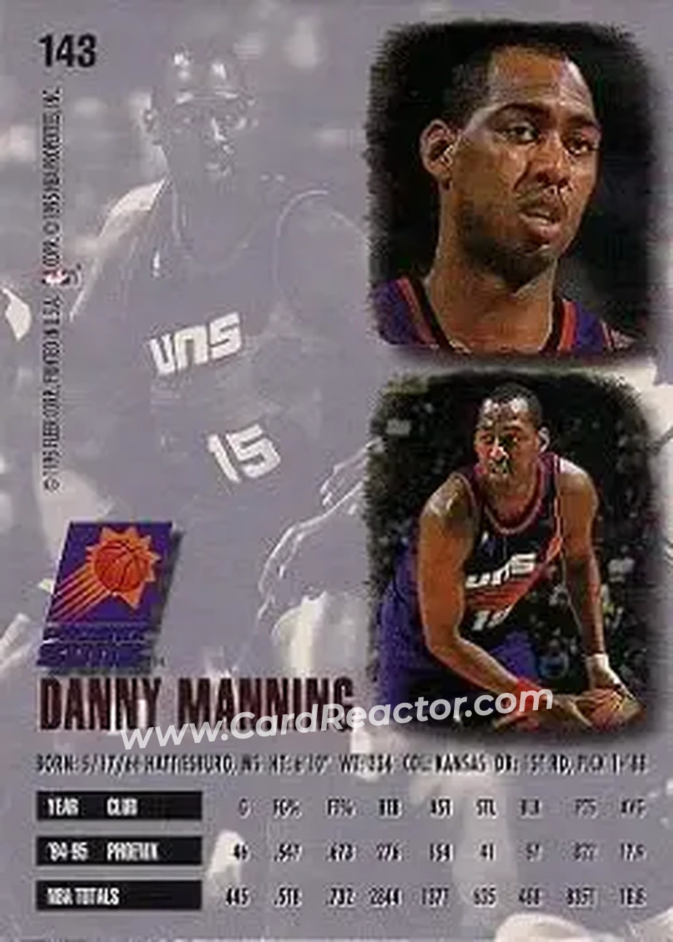 Back of Danny Manning