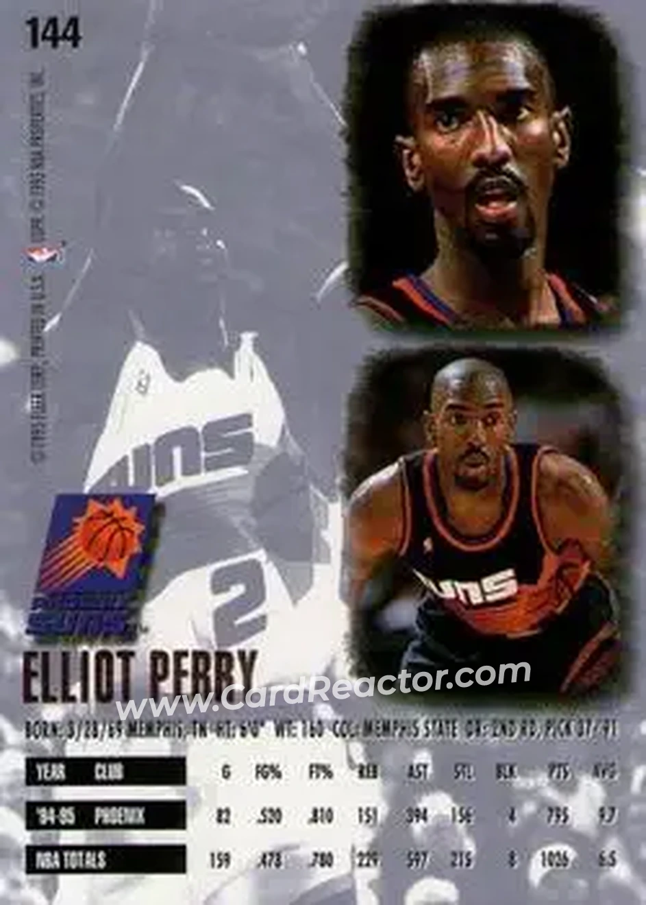 Back of Elliot Perry