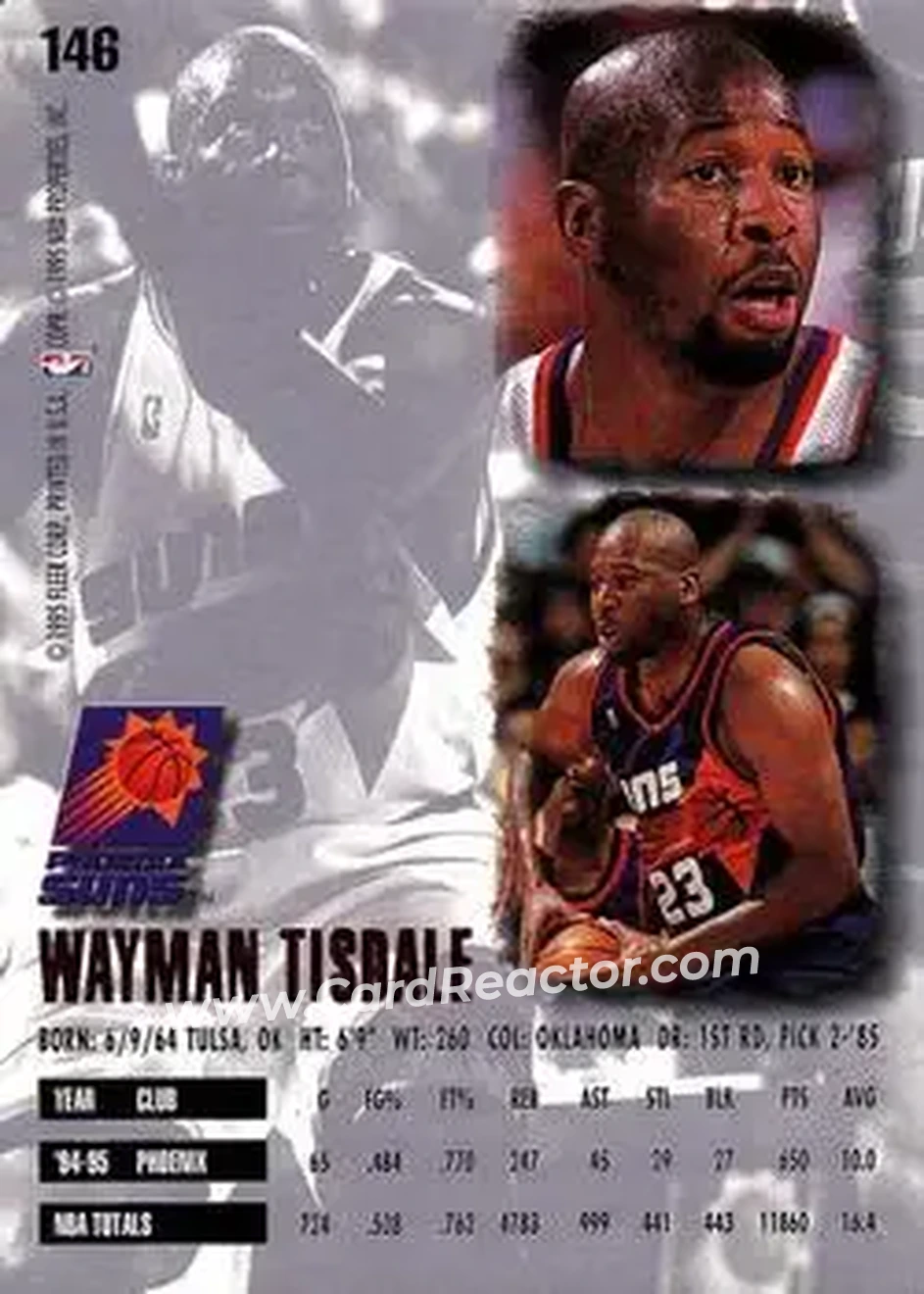 Back of Wayman Tisdale