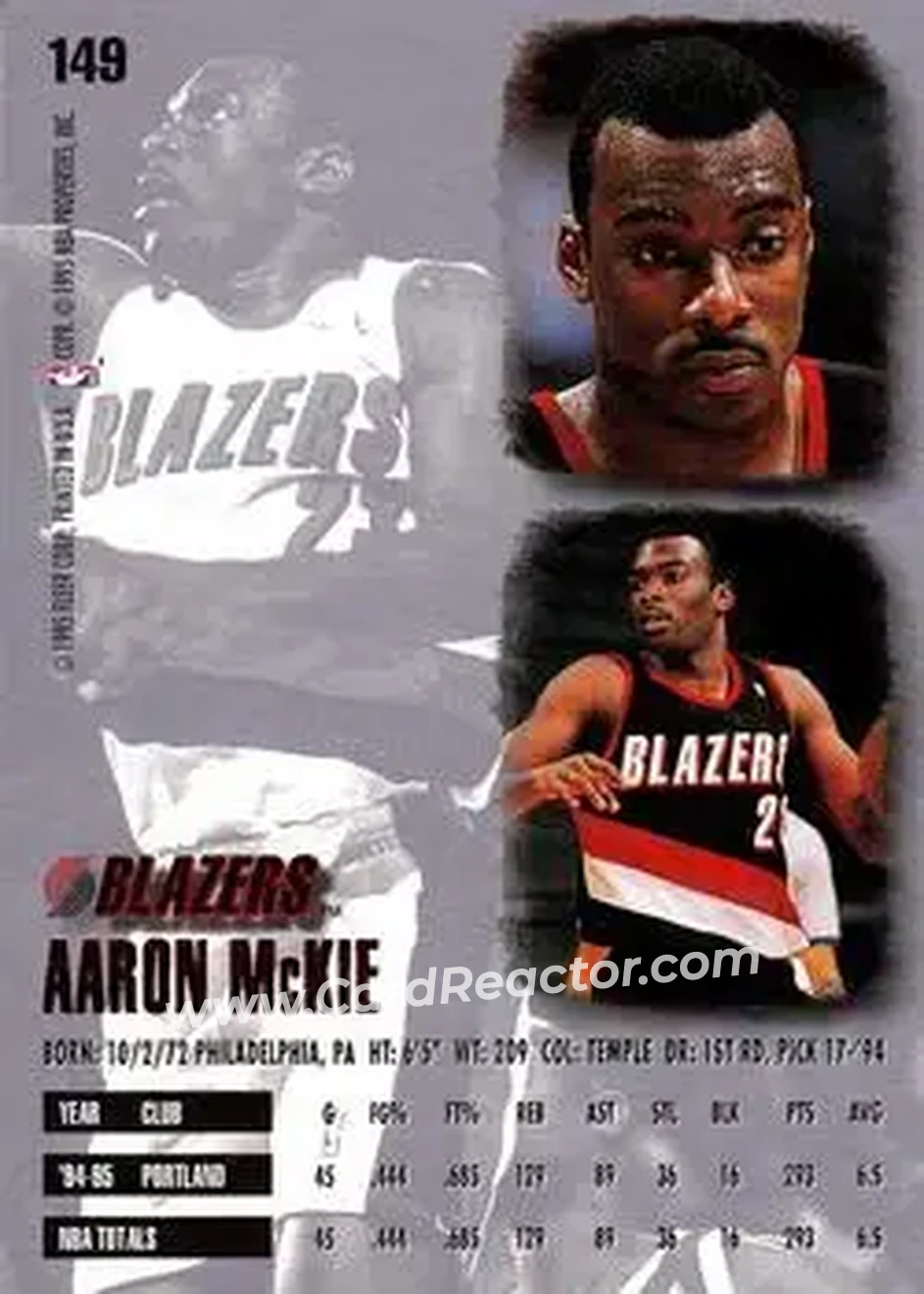 Back of Aaron McKie