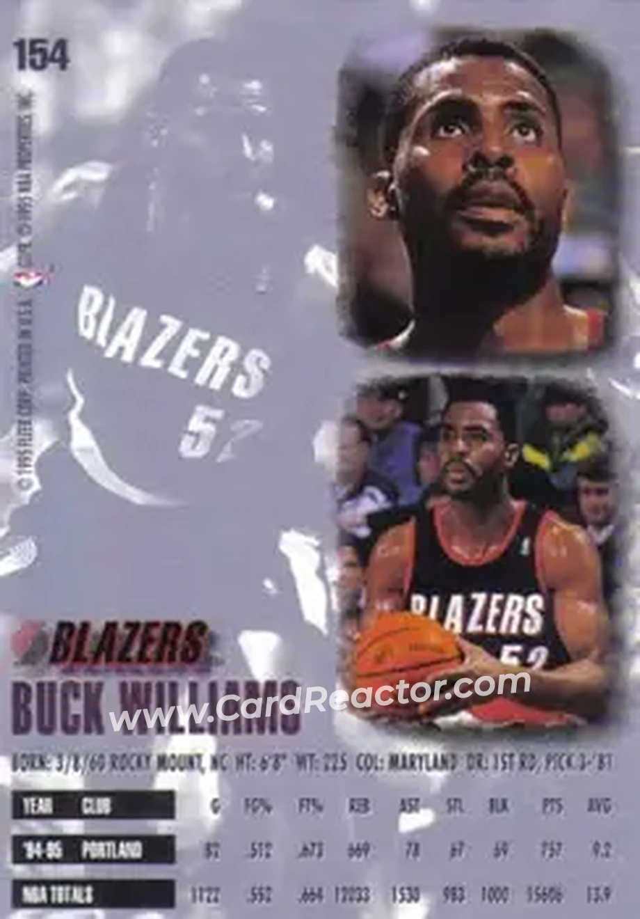 Back of Buck Williams