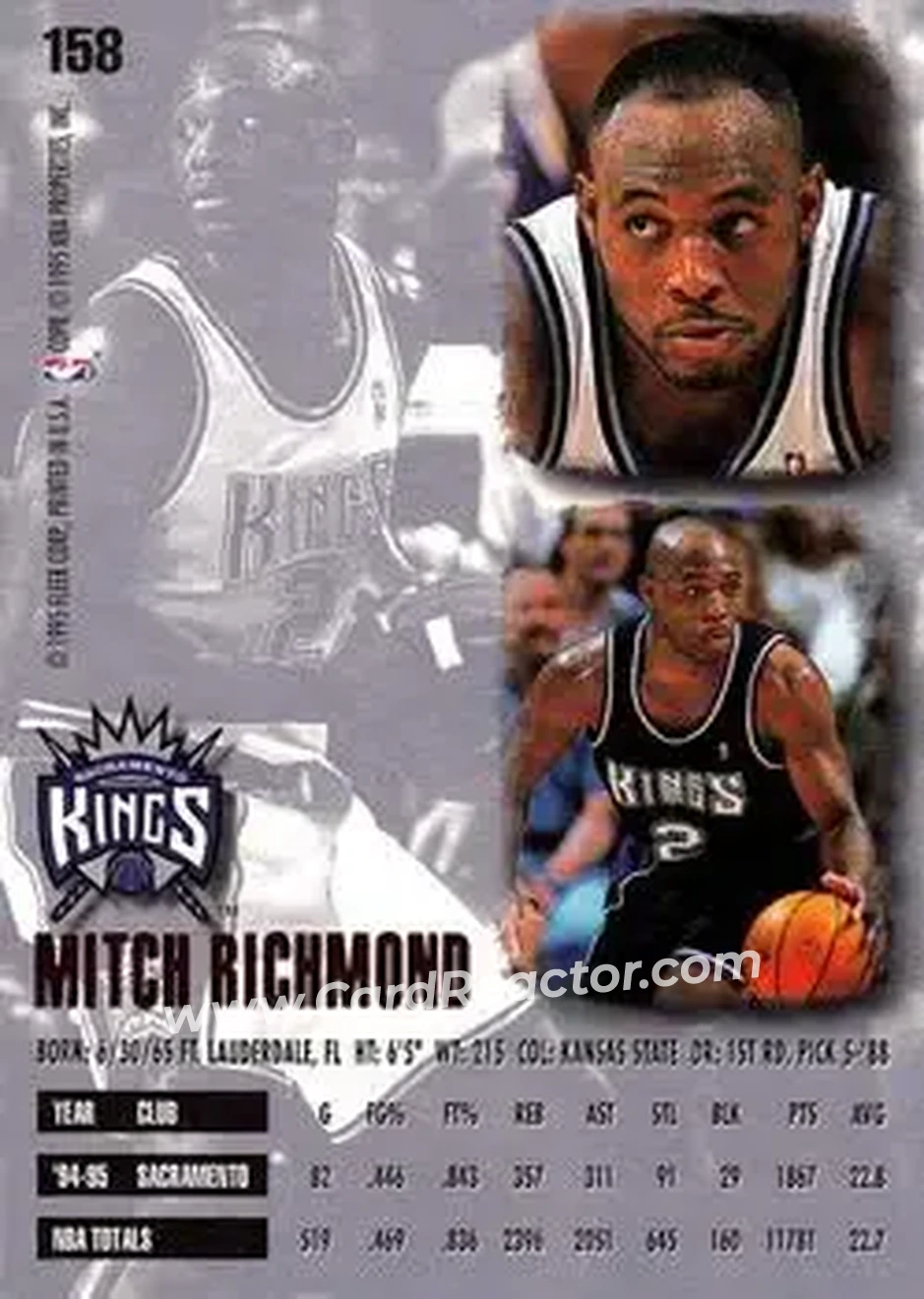 Back of Mitch Richmond