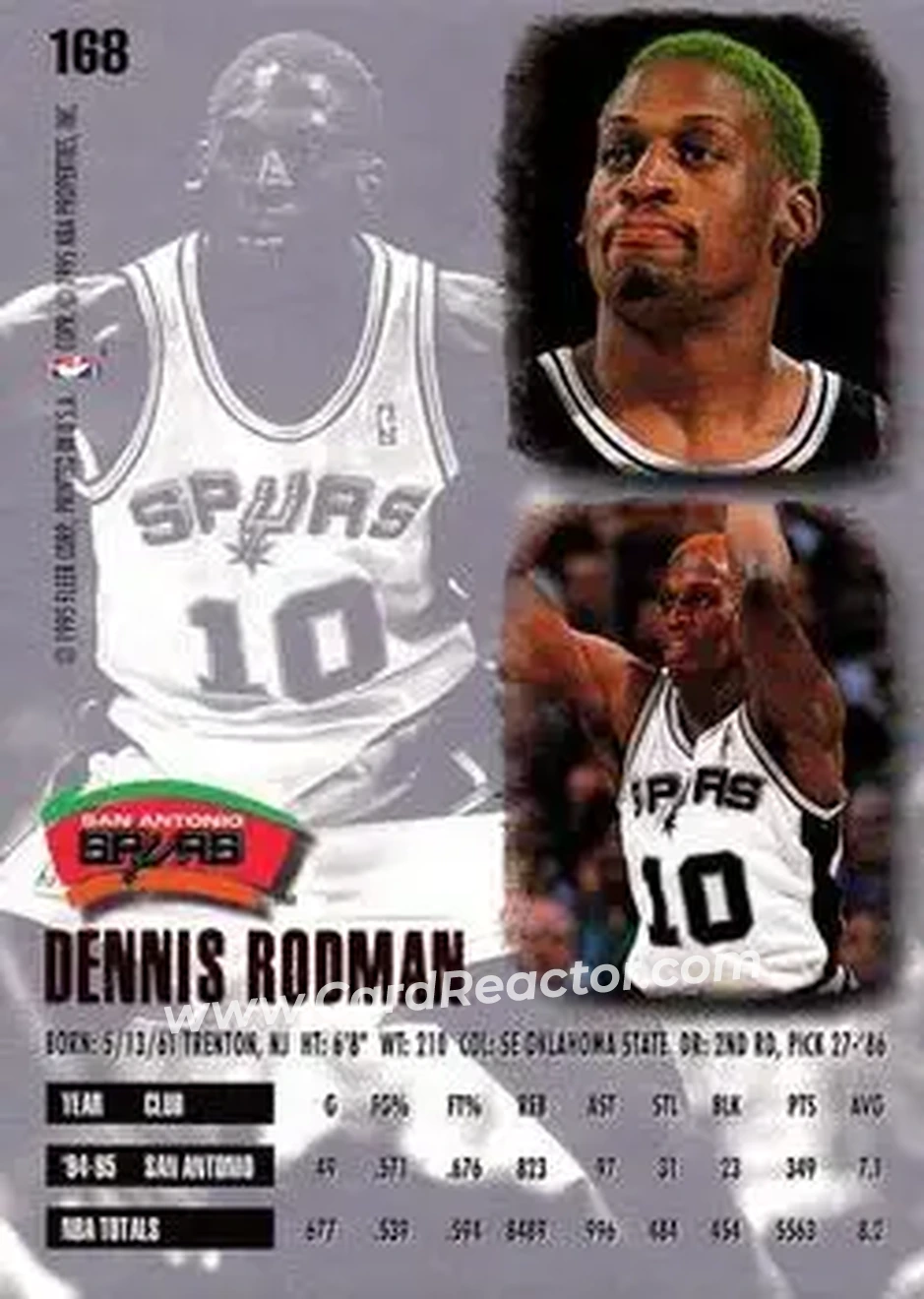 Back of Dennis Rodman