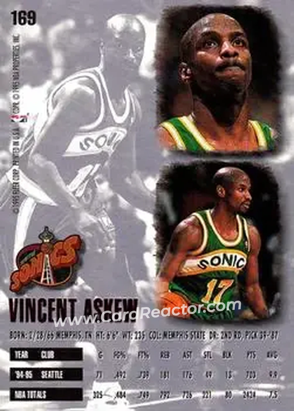 Back of Vincent Askew