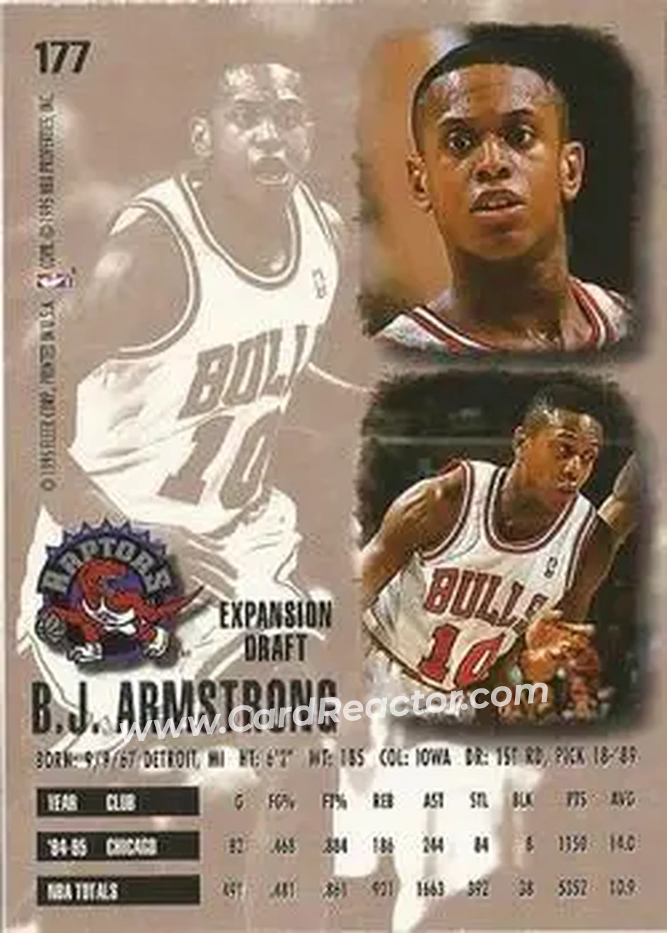 Back of B.J. Armstrong