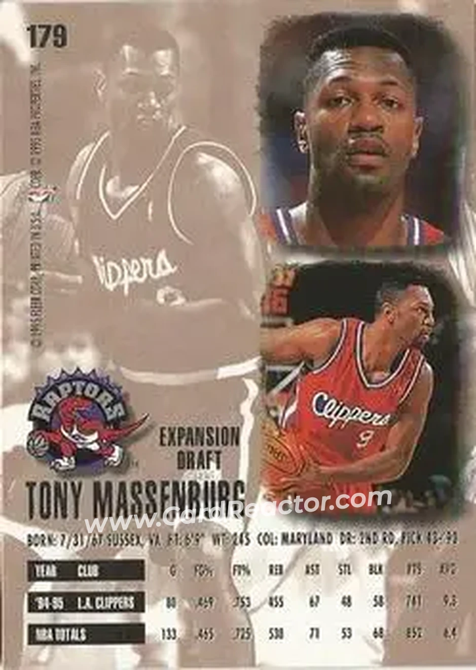 Back of Tony Massenburg