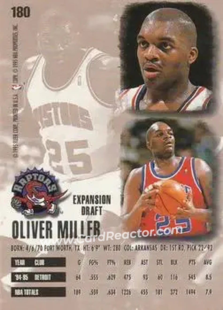Back of Oliver Miller