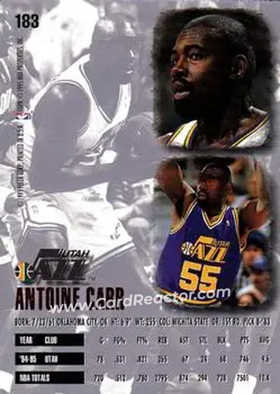 Back of Antoine Carr