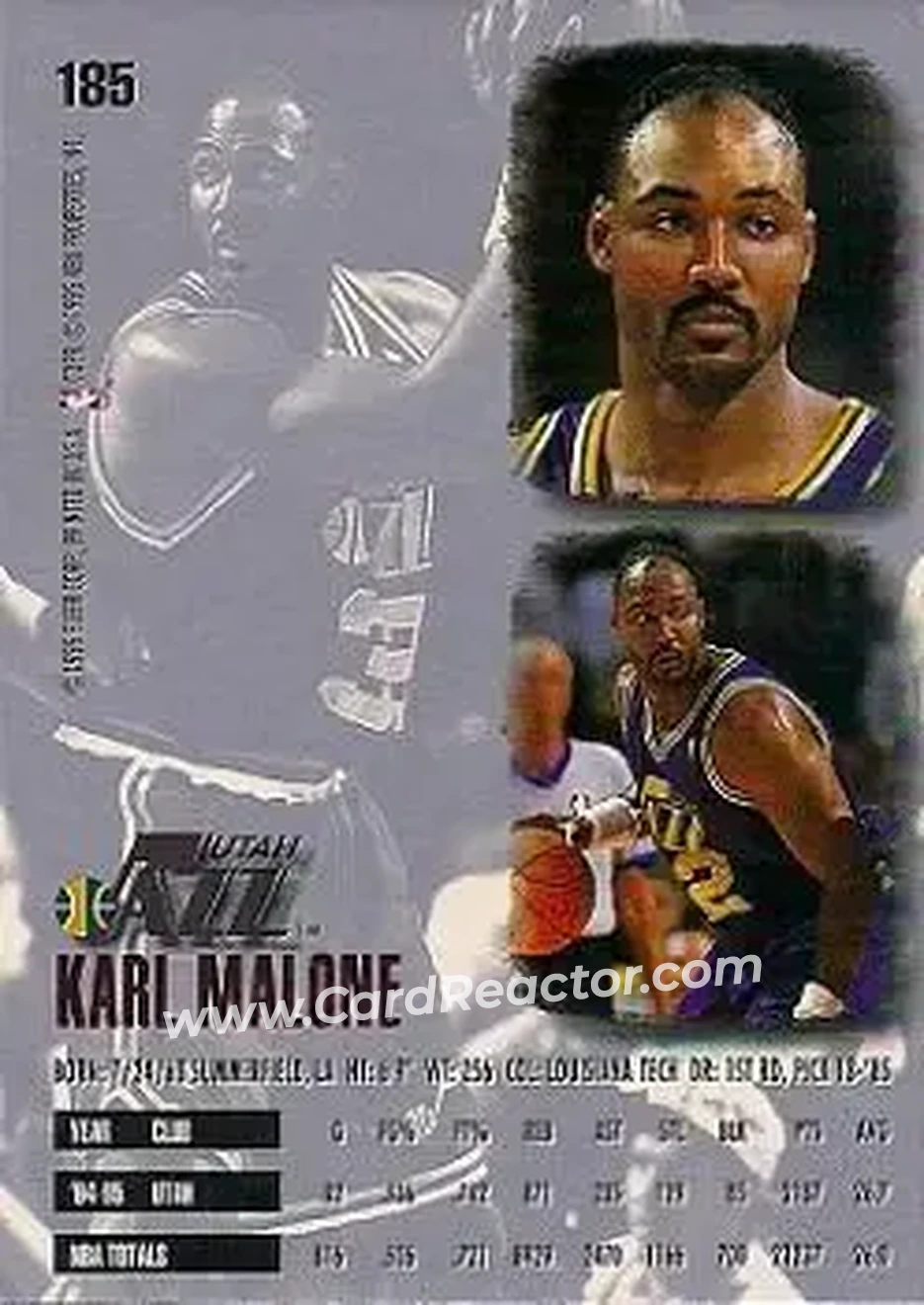 Back of Karl Malone
