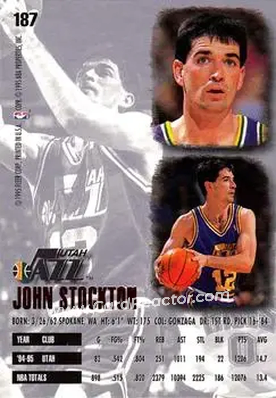 Back of John Stockton