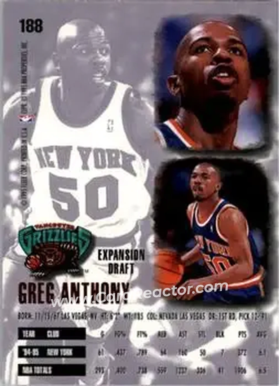 Back of Greg Anthony