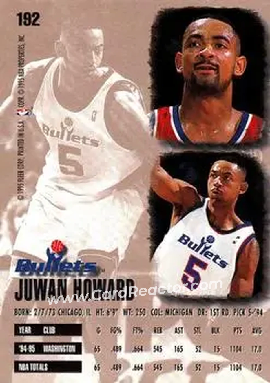 Back of Juwan Howard