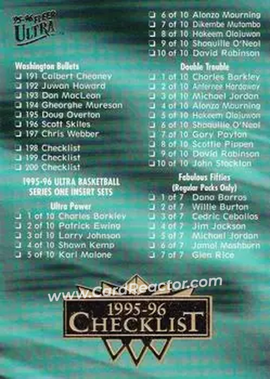 Front of Card #200
