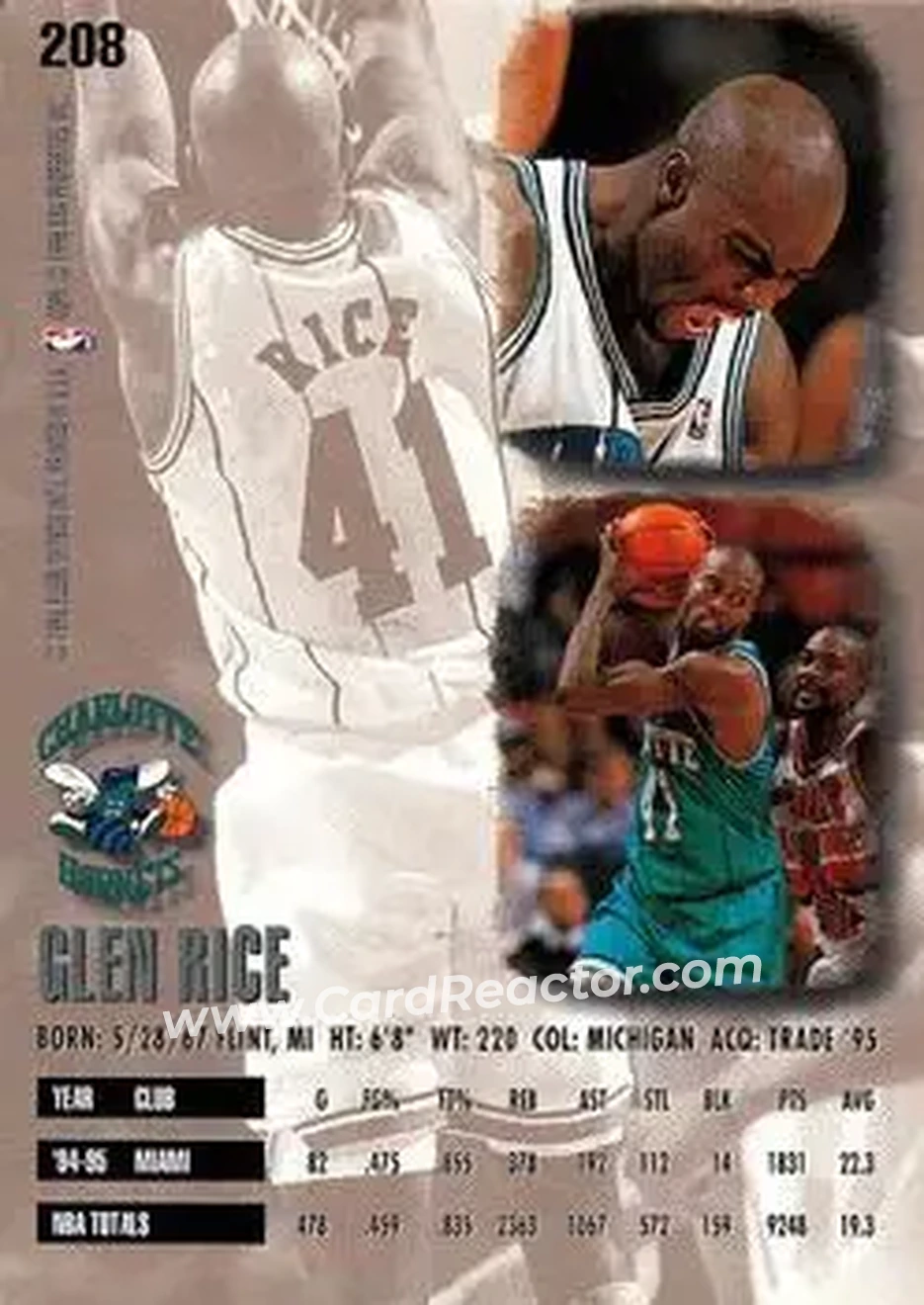 Back of Glen Rice