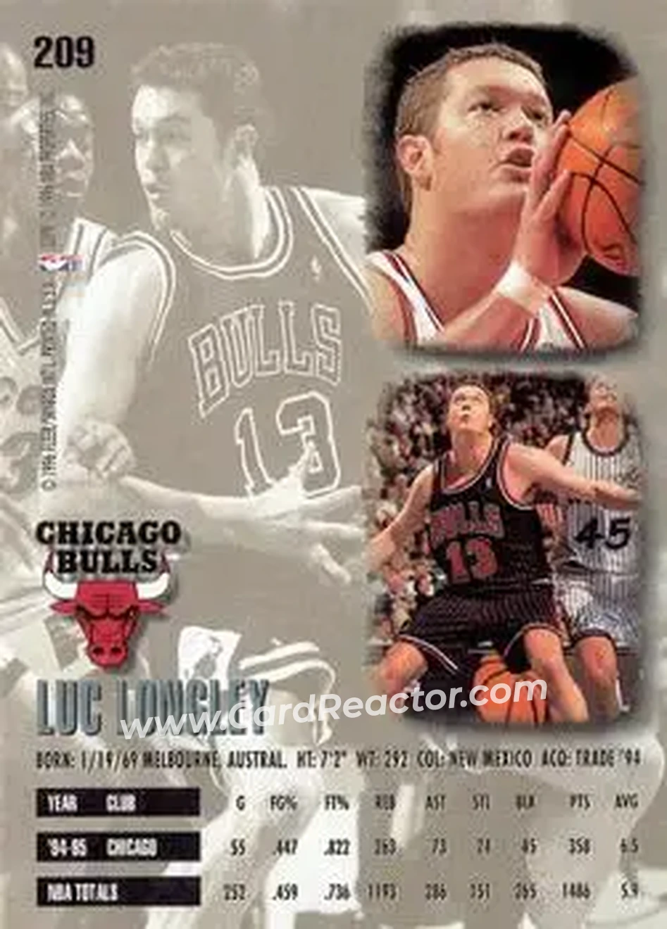 Back of Luc Longley