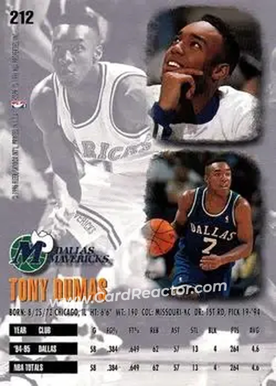 Back of Tony Dumas