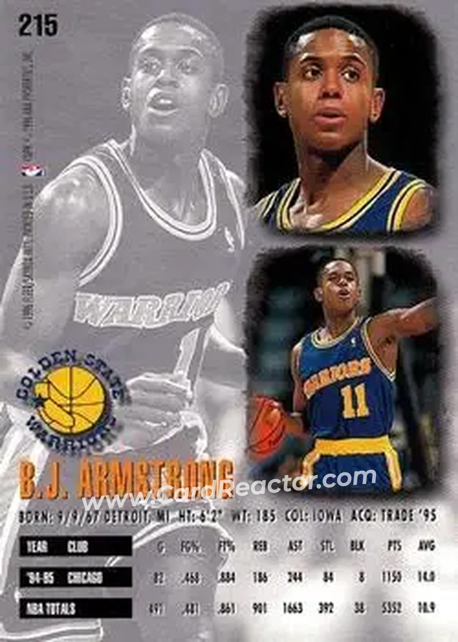 Back of B.J. Armstrong