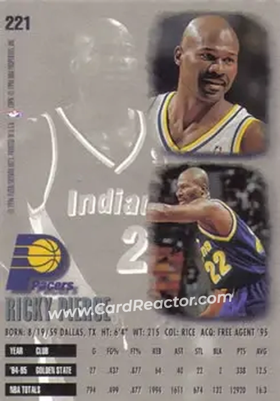 Back of Ricky Pierce
