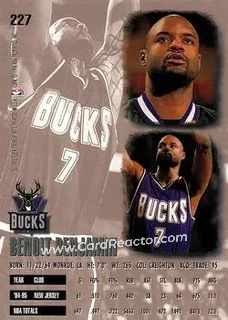Back of Benoit Benjamin