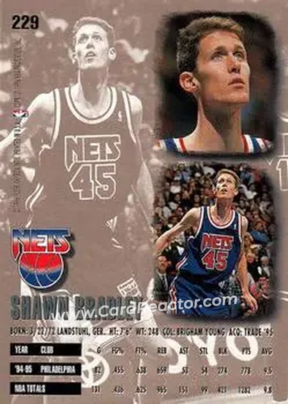 Back of Shawn Bradley