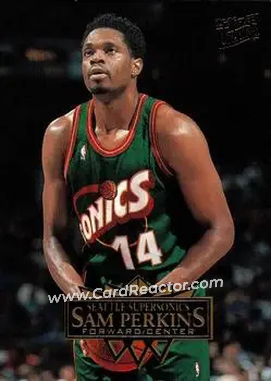 Front of Sam Perkins