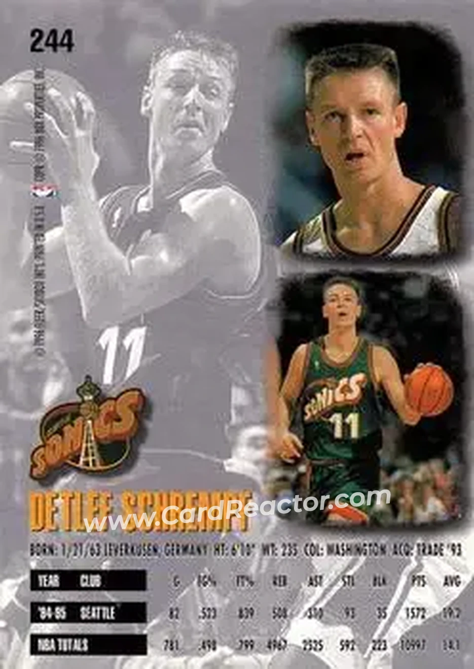 Back of Detlef Schrempf