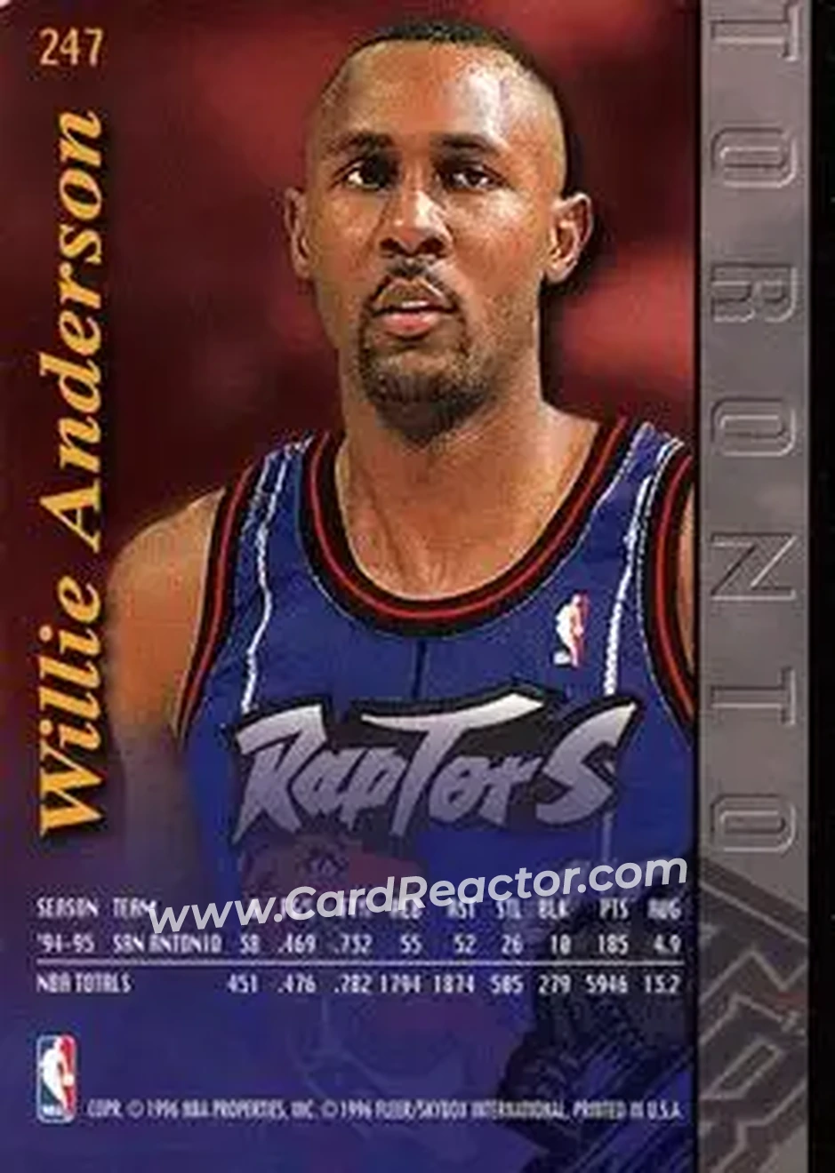 Back of Willie Anderson
