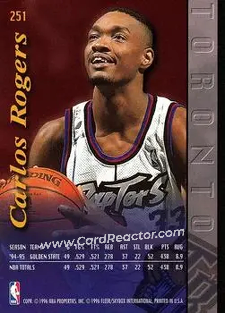 Back of Carlos Rogers