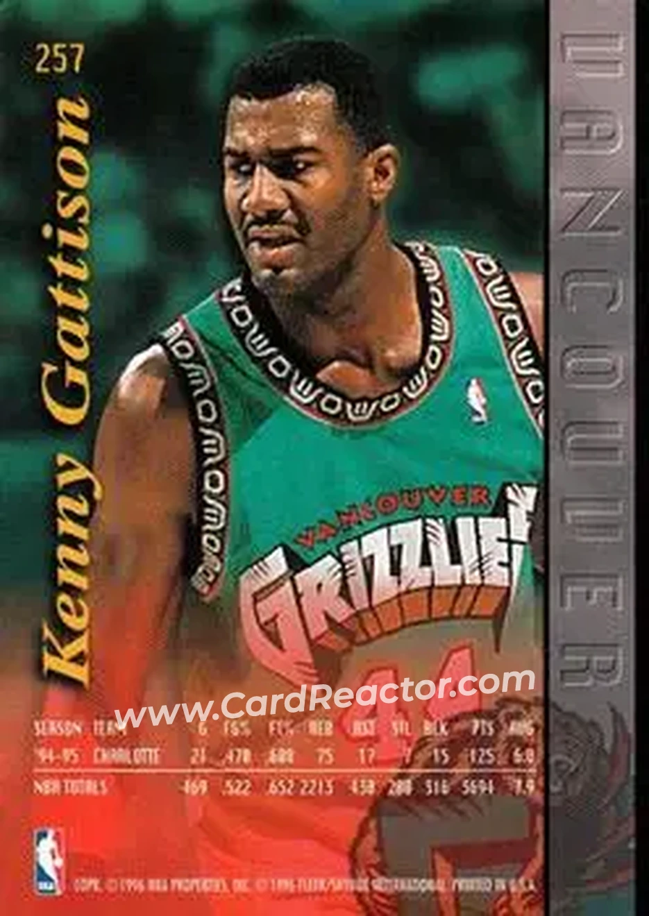 Back of Kenny Gattison
