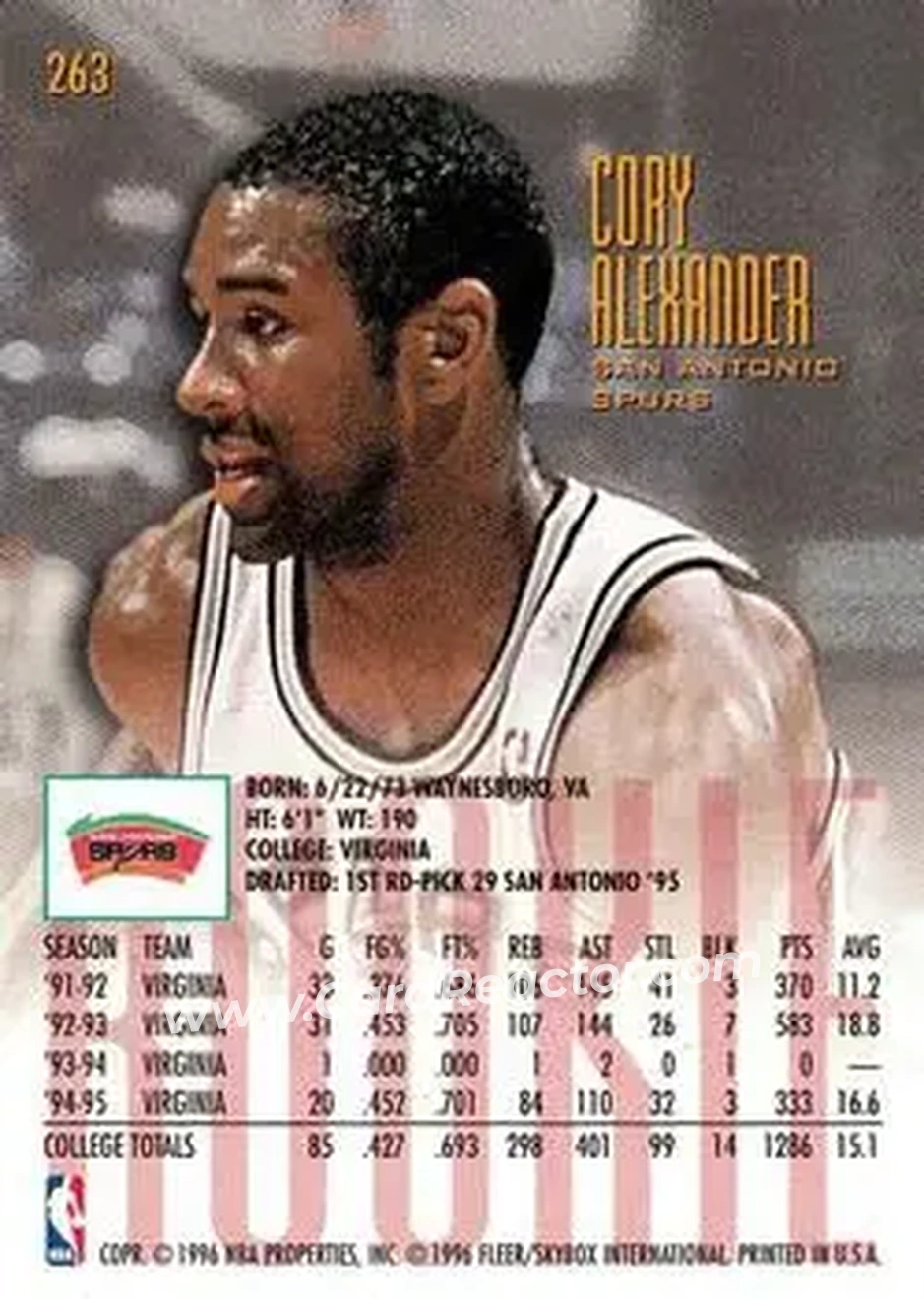 Back of Cory Alexander