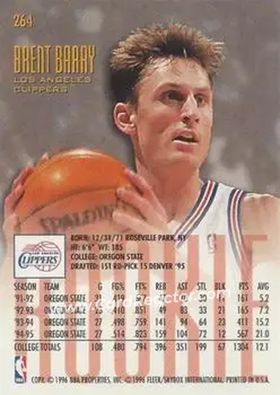 Back of Brent Barry