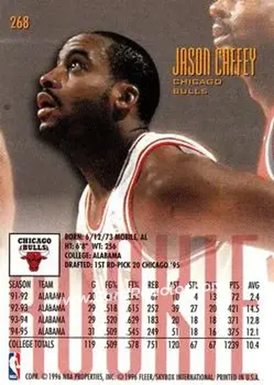 Back of Jason Caffey