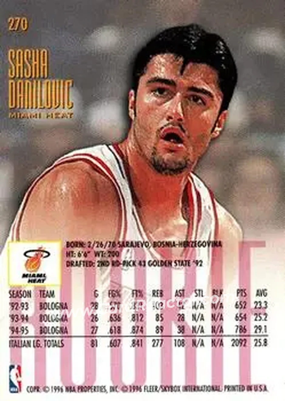 Back of Sasha Danilović