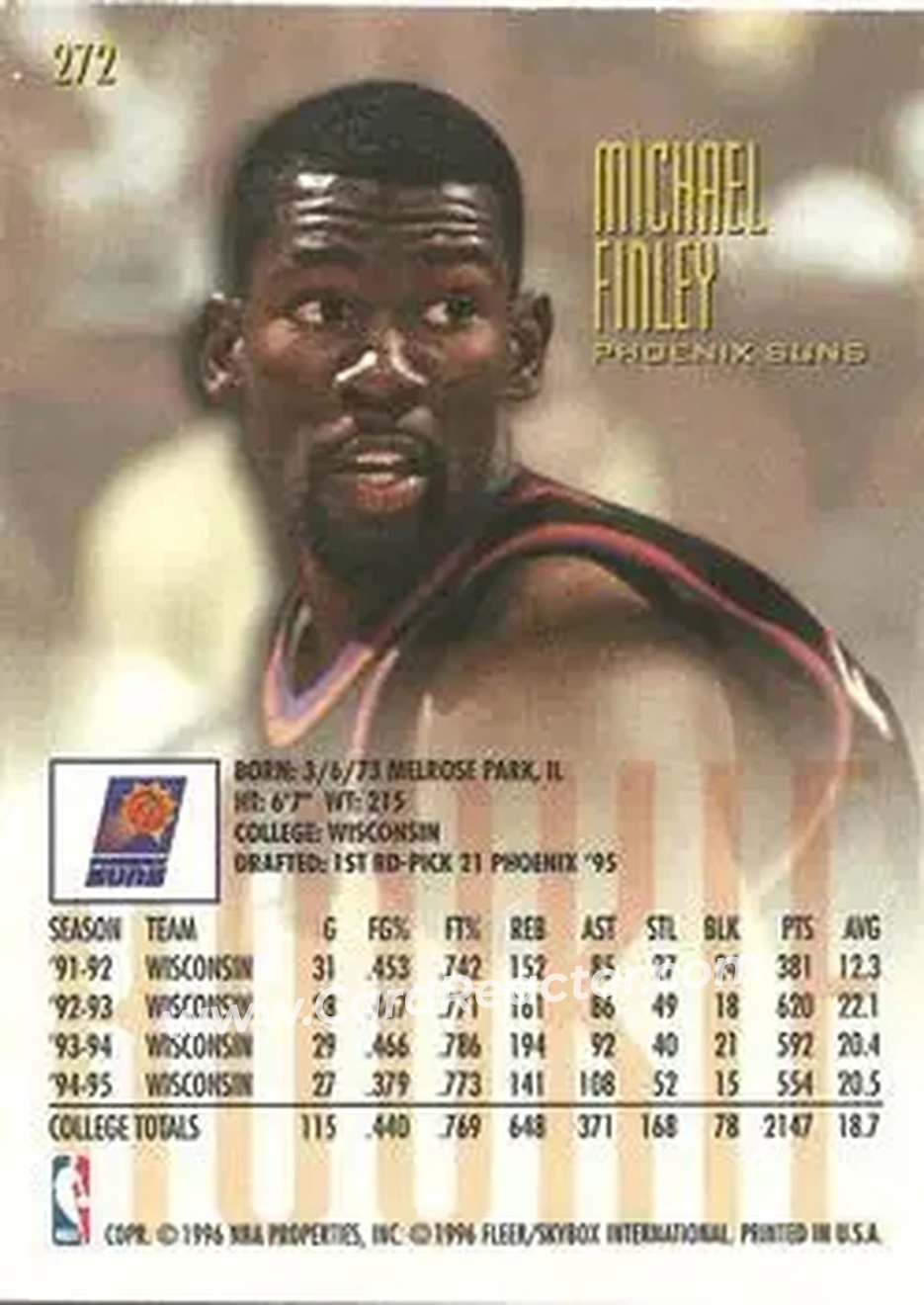 Back of Michael Finley