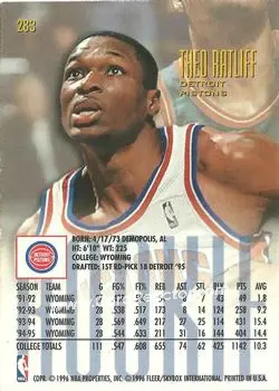 Back of Theo Ratliff